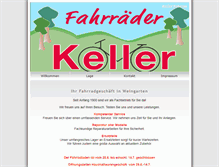 Tablet Screenshot of keller-fahrrad.com